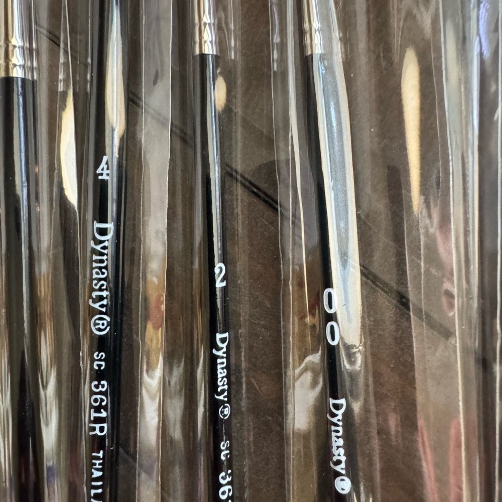 Dynasty Black Paint Brushes Set - Picture 3 of 5
